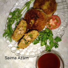 A picture of Stuff potato cutlets😋اسٹف پٹاٹو کٹلس💕.