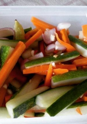 Foto resep Acar mentimun wortel segar