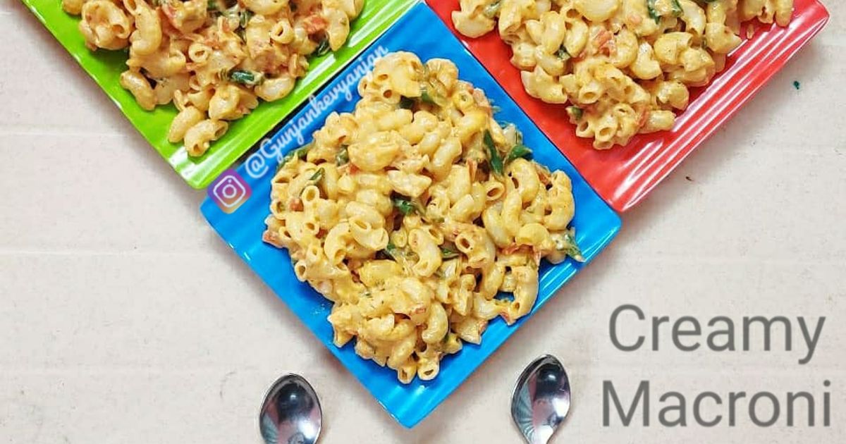 Creamy Macroni Pasta Recipe by Gunjankevyanjan - Cookpad
