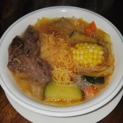 A picture of Caldo de Res (Mexican Soup).
