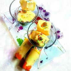 Mango kulfi A picture of Mango kulfi.