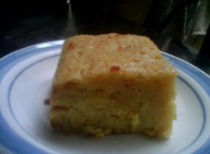 Una foto de Torta de plátano maduro