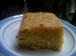 Una foto de Torta de plátano maduro