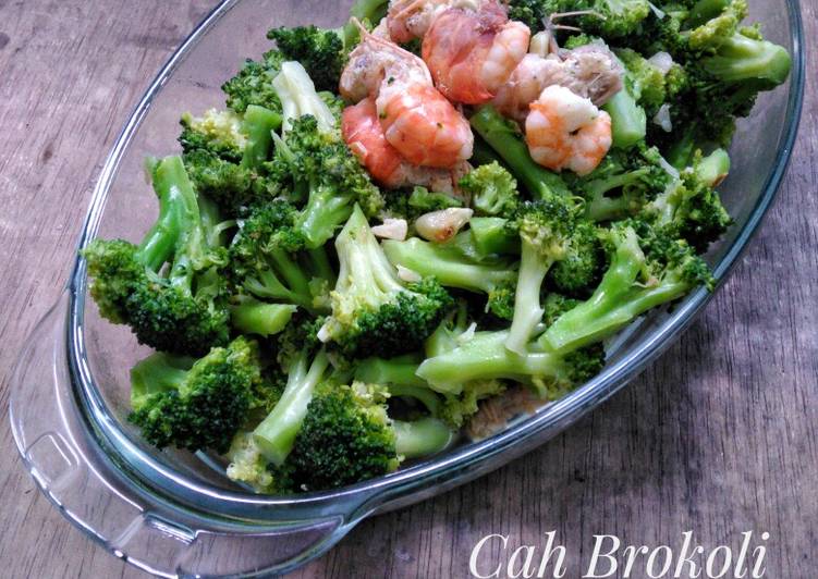 Cara Gampang memasak Cah Brokoli Udang, Menggugah Selera