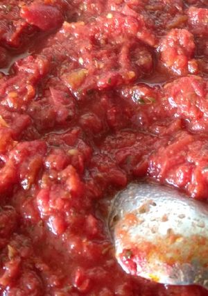 Una foto de Salsa para pizza