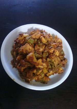 عکسی از دستور خوراک مرغ و لوبیا