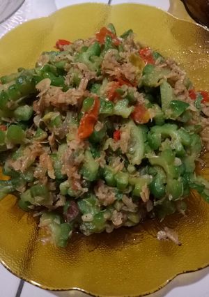 Foto resep Tumis pare udang rebon