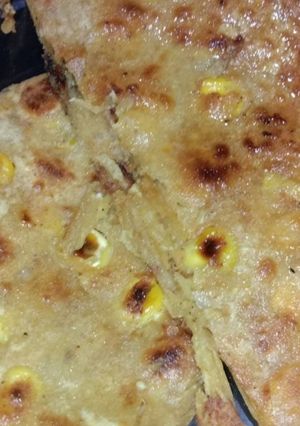 A picture of Corn paneer paratha.