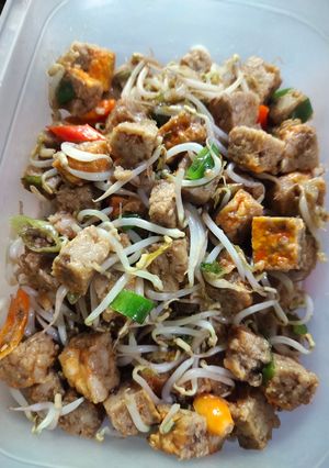 Foto resep Tumis oncom toge pedas