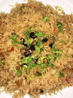 A picture of Burnt Garlic Fried rice.