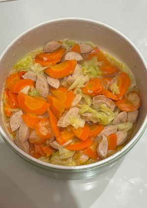 Foto resep Capcay Kol Wortel Sosis Kuah Kental