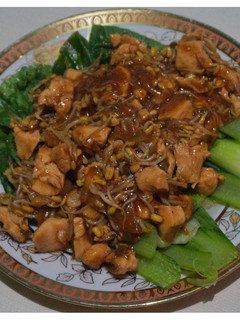 Foto resep Pokcoy siram ayam tauge teriyaki