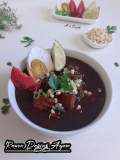 Foto resep 188. Rawon Daging Ayam Bumbu Instan