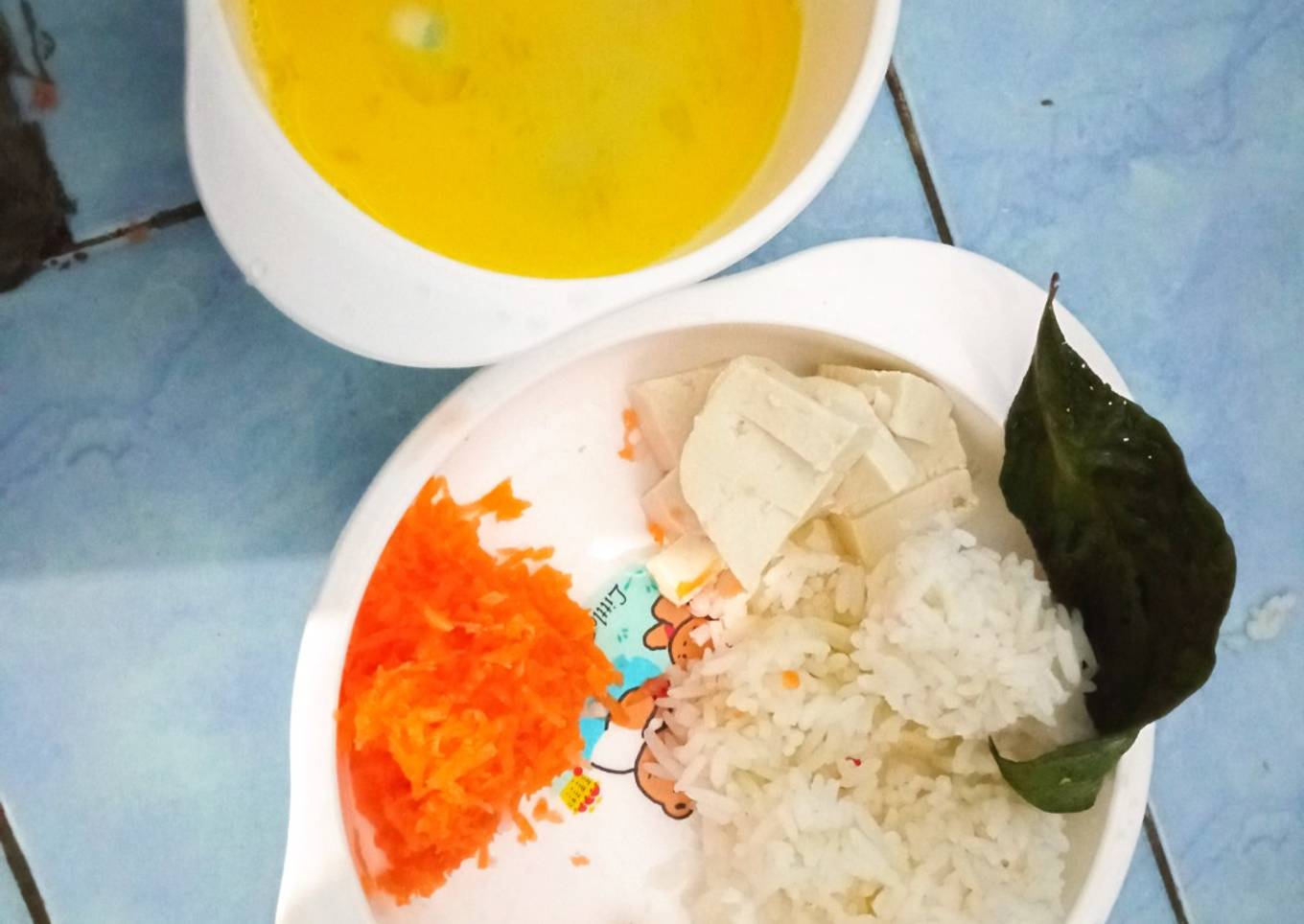 Bubur Tahu Telur puyuh (MPASI 6m)