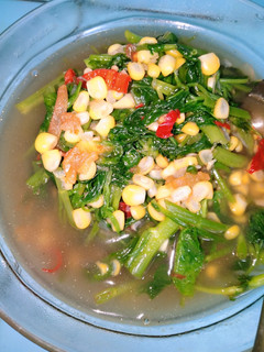 Foto resep Tumis kangkung jagung