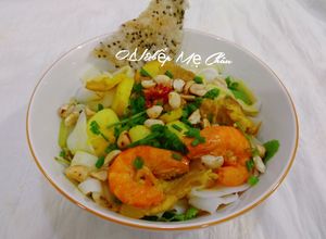 Hình của món Mì Quảng Tôm Thịt.