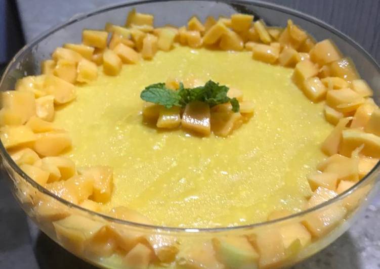 Simple Way to Make Homemade Mango pudding