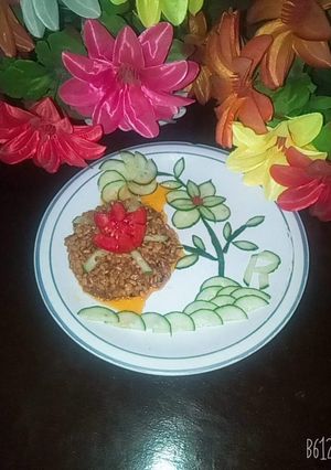 A picture of MASH ki dal with beautiful presentation.