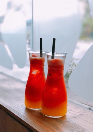 Hình của món Nước ép cam, cà rốt.