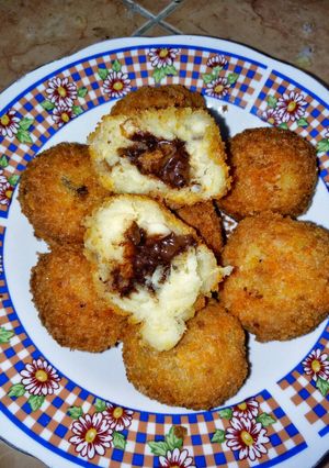 Foto resep Bola pisang coklat lumer