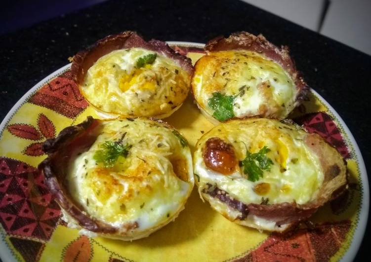 Ovo Assado Na "Cestinha" De Bacon - Tudogosreceitas