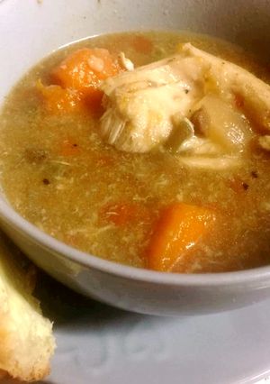 A picture of My Slow cooked Chunky Chicken & Veg Casserole.