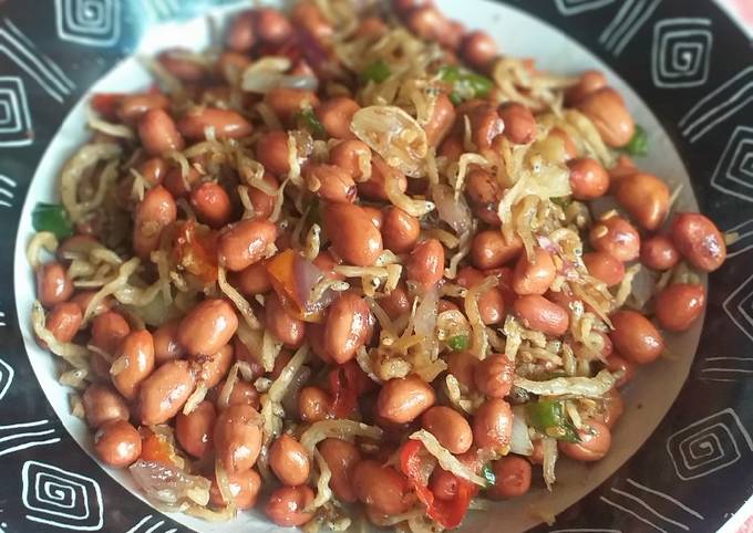 Resep: Teri Kacang Bumbu Iris Yang Mudah
