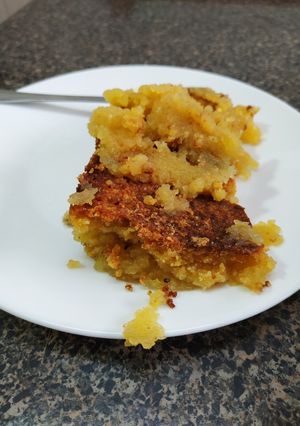 Una foto de Crocante de manzana