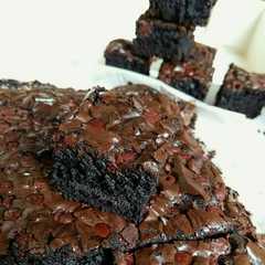 A picture of Fudgy Brownies Shiny Crust.