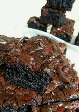 Foto resep Fudgy Brownies Shiny Crust