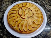 Una foto de tarta harina de almendras