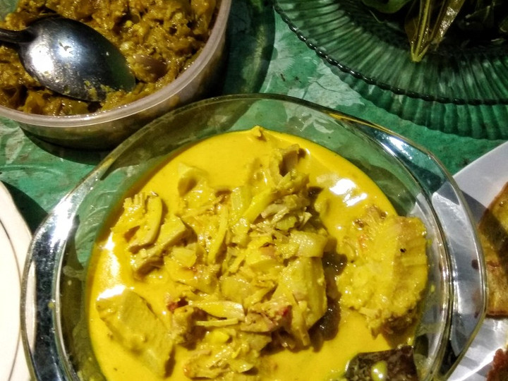 Standar Cara praktis membuat Gulai nangka muda  istimewa