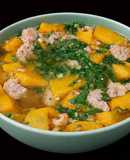 SP.0247 - Canh Bí Rợ Tôm Khô Thịt Viên