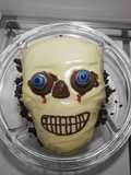Tarta con Calavera de chocolate tenebrosa!!! 🦇🎃🎃🎃👻