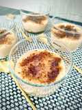Postre de anacardos y zanahoria con bebida de avena