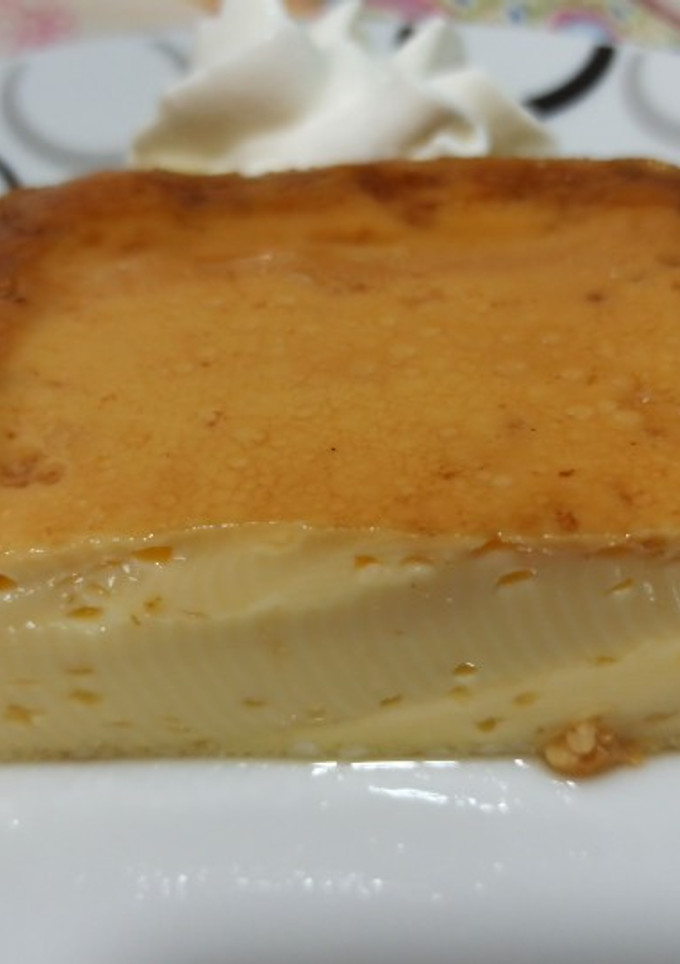 Una foto de Flan de huevo al baño María