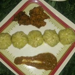 A picture of Chicken momo.