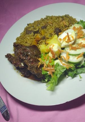 Teriyaki rice ainihin hoton girkin