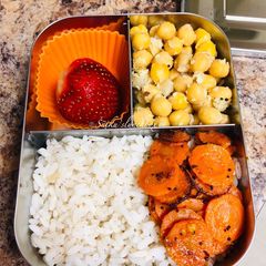 A picture of Carrot Coin Poriyal/ Carrot Coin Stir fry.