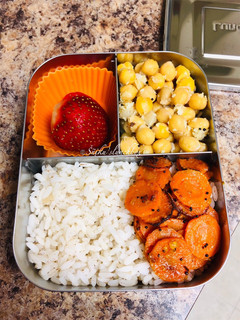 A picture of Carrot Coin Poriyal/ Carrot Coin Stir fry.