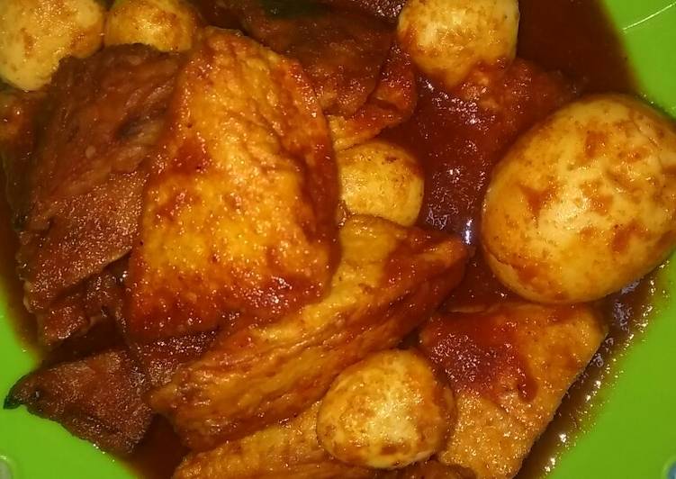 Resep Balado Tahu Tempe Telur yang Enak