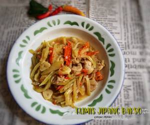 Resep Terbaik Tumis jipang bakso Yummy Mantul