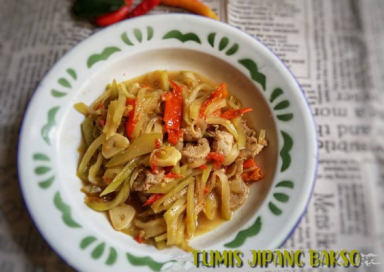 Tumis jipang bakso