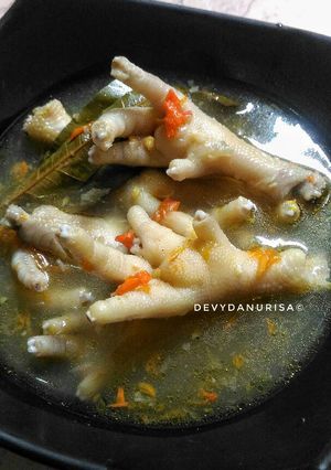 Foto resep Ceker Kuah Segar Ricecooker (ala anak kost)