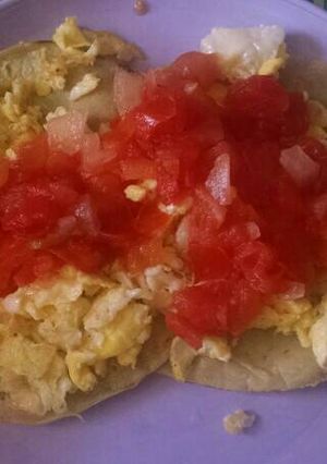 Una foto de Huevos rancheros