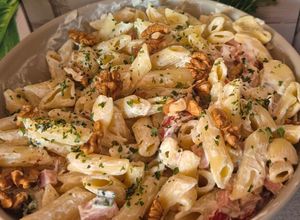 Une photo de Salade de Pâtes Froides à la Crème de Caprice des Anges