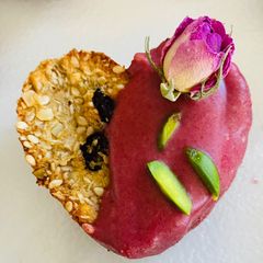 A picture of Vegan cookies.