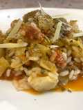 Risotto con Carciofi, Salsiccia, Patate e Scaglie di Pecorino