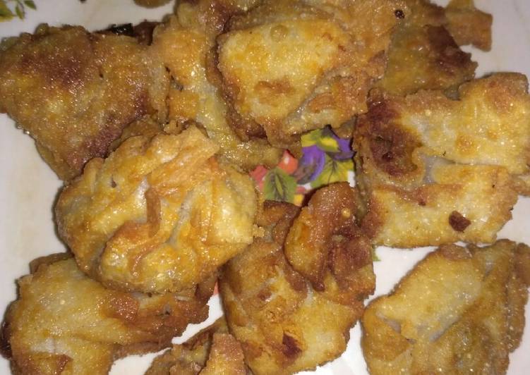 Resep Pangsit Goreng amatiran 😂, Bikin Ngiler