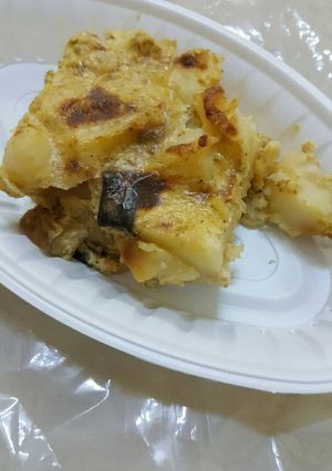 صورة لوصفة خضار بالقشطه والجبنه صحيه